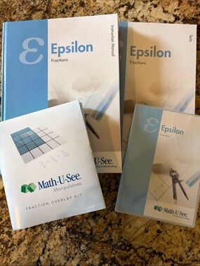 Math-U-See Epsilon Fractions Instruction, Manipulative, Test Kit with DVD